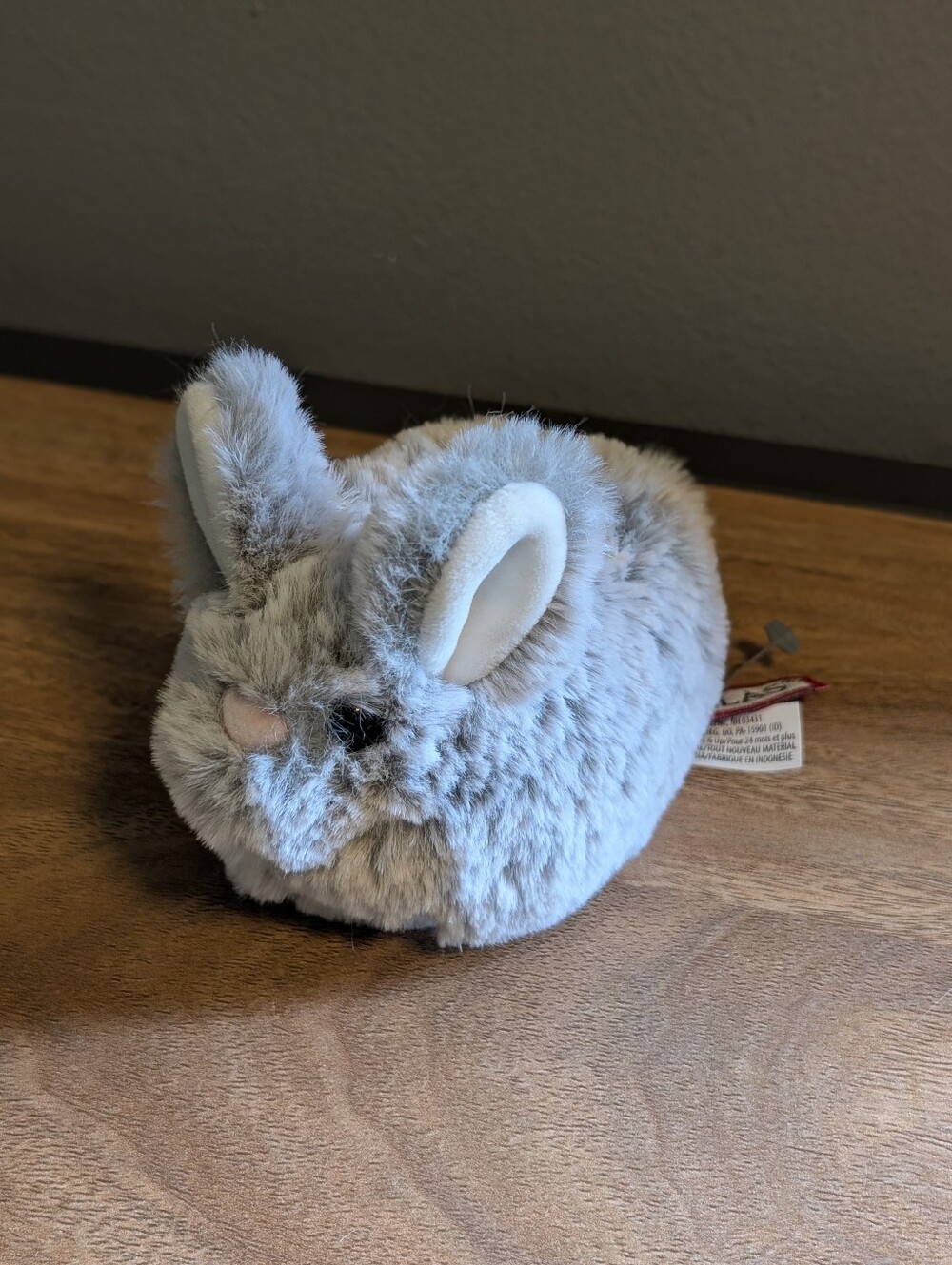 Douglas Cuddle Toys Grey Lil' Bitty Bunny Plush Stuffed Animal NWOT 9786G
